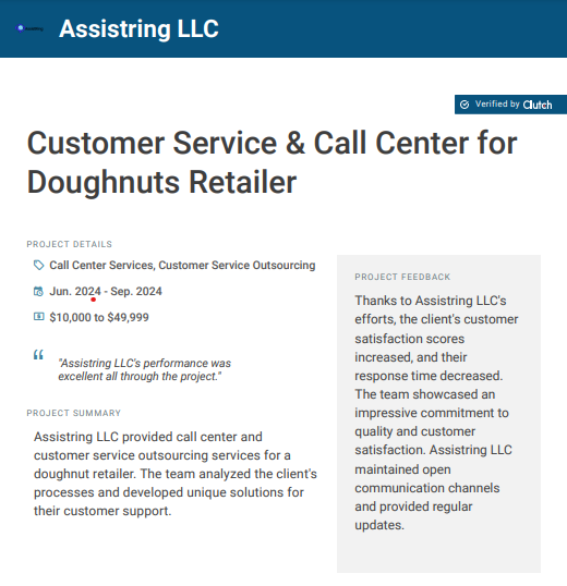 portfolio Customer service & call center