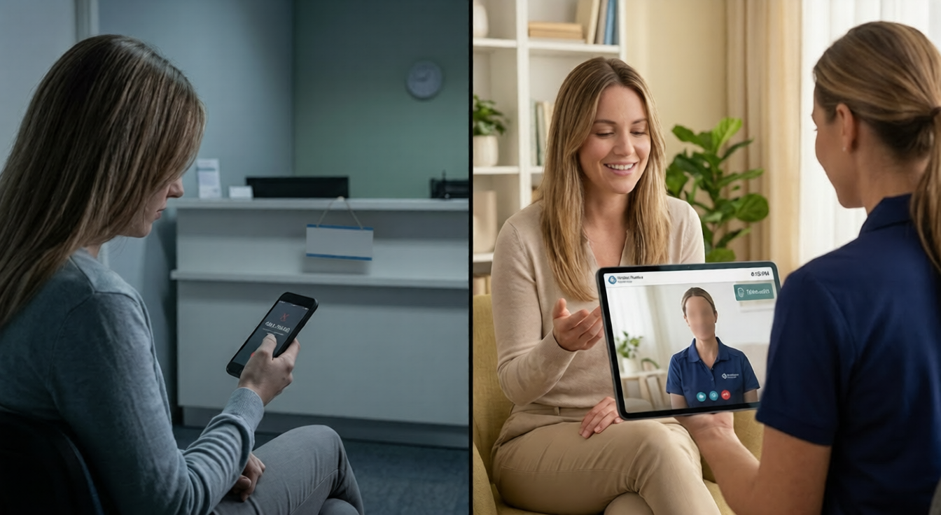 Medical practice patient support comparison: missed calls vs. professional 24/7 coverage