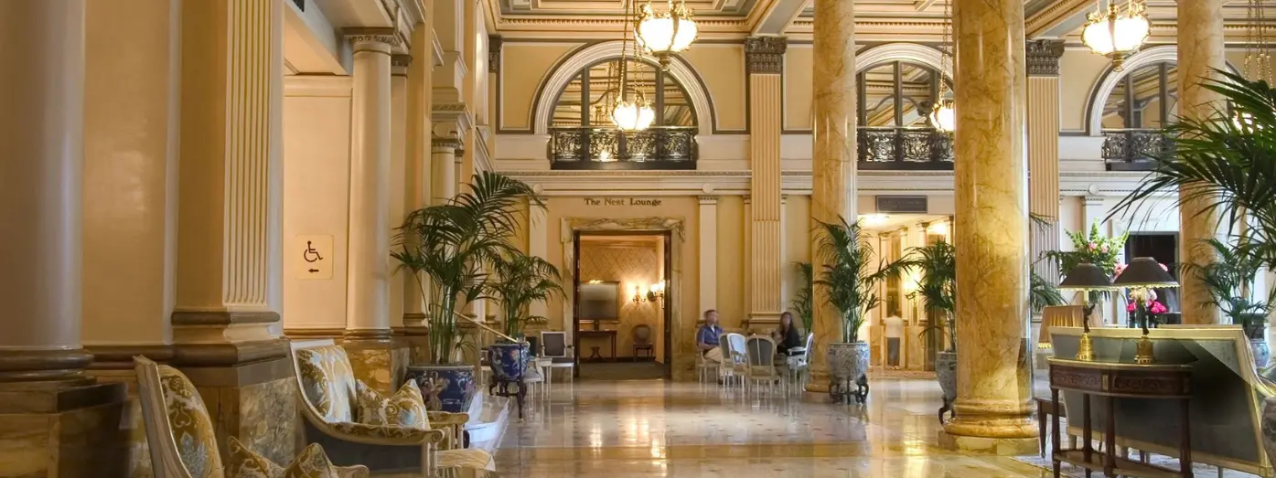Luxury boutique restaurant hospitality interior representing premium guest support services.