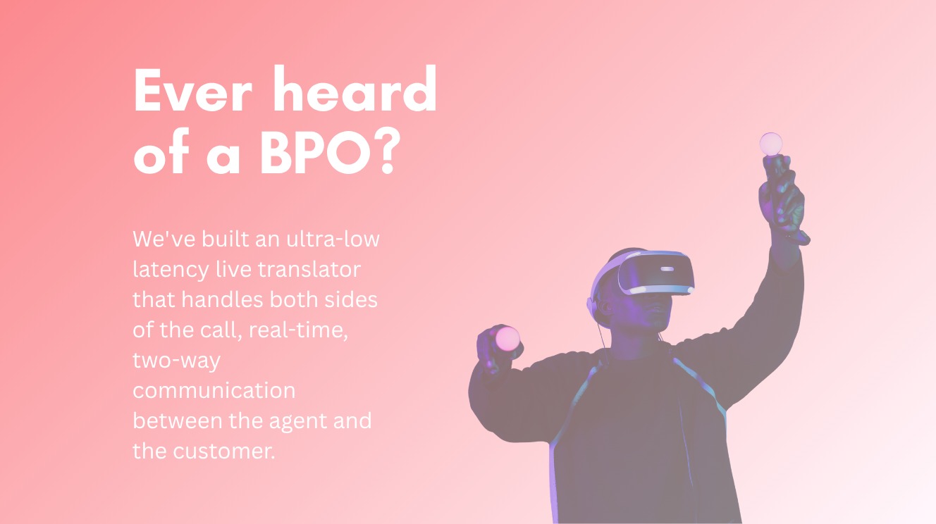 Edith real-time voice translator on a live support call.
