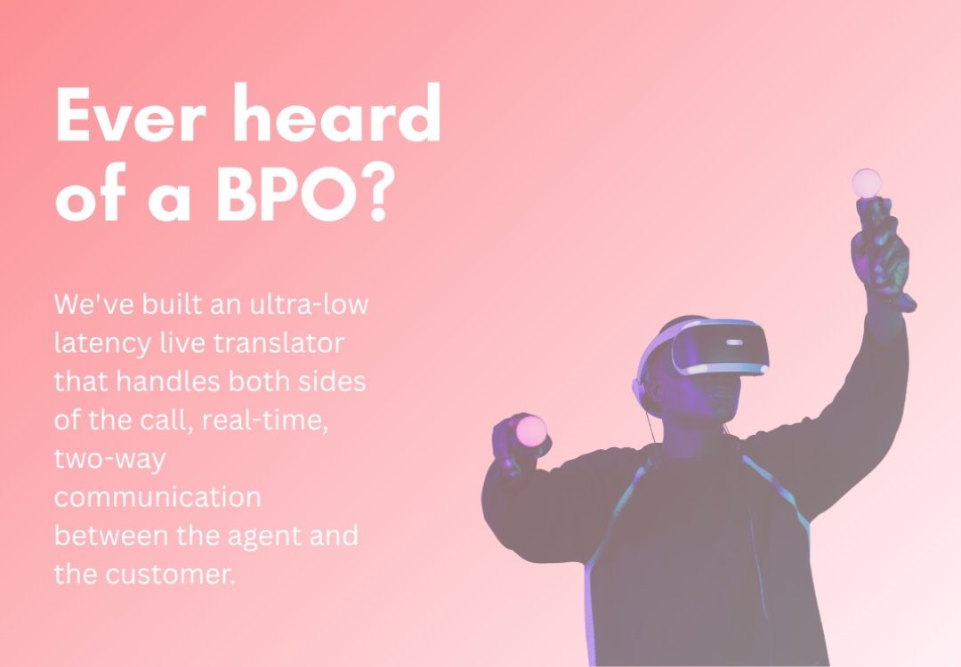 Edith real-time voice translator on a live support call.